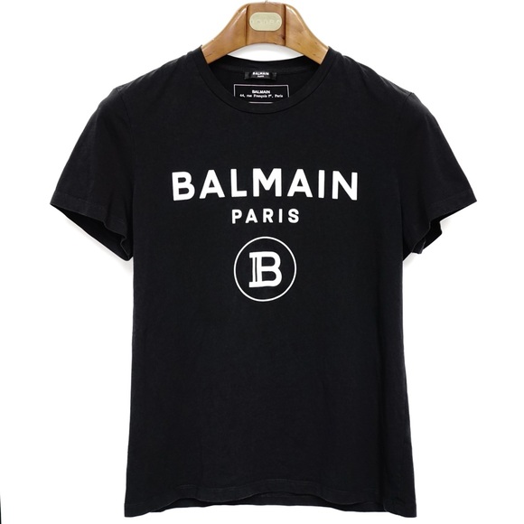 Balmain Other - Balmain Flocked Logo T Shirt